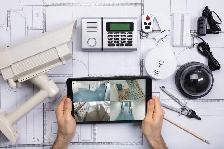 Installation de caméra de surveillance
